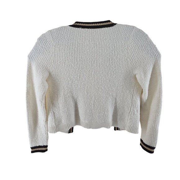 Lilly Pulitzer Women's Nalayna Cardigan Knit White, black Gold Size S Classic - Picture 5 of 11